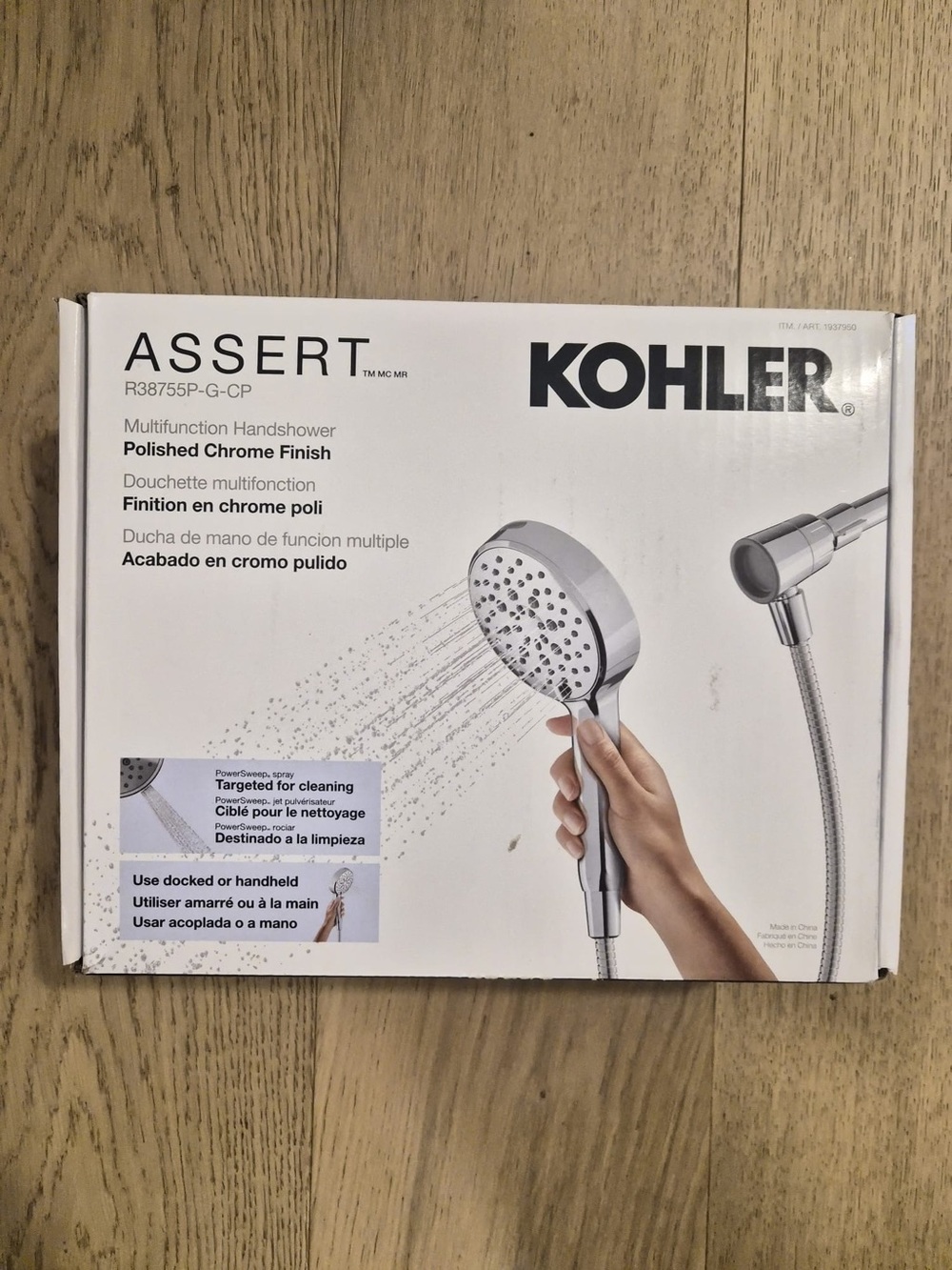 Kohler Assert Polished Chrome Multifunction Handshower